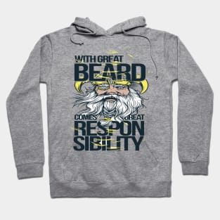 Trendy With Great Beard Comes Great Responsibility Collections Hoodie